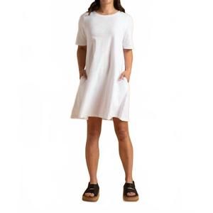 NEW AND FOR GOOD good tee dress in white